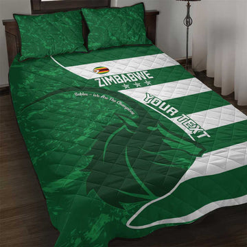 Zimbabwe Rugby Custom Quilt Bed Set Sables 3rd Champions Proud LT14
