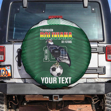 Custom Bolivia Football Spare Tire Cover 100th Anniversary Andean Condor Proud LT14
