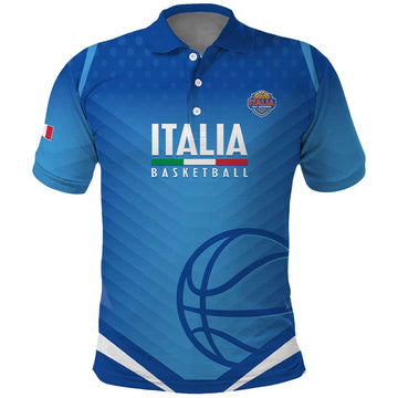 Italy Basketball Custom Polo Shirt Gli Azzurri Go Champions LT14