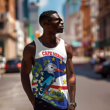 Cape Verde Men Tank Top Grey-Headed Kingfisher Mix Honey Locust LT14