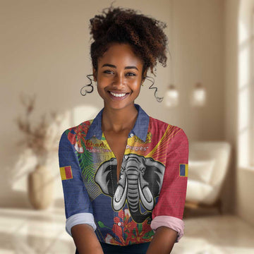 Chad Independence Day Women Casual Shirt Happy 64 Years Of Independence LT14