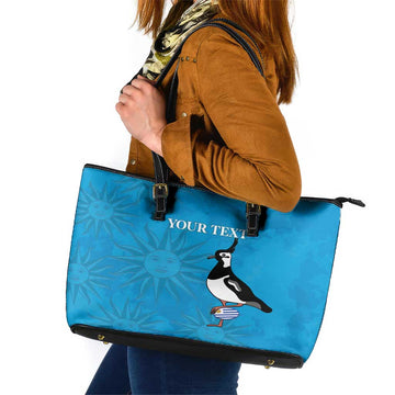 Custom Uruguay Rugby Leather Tote Bag 2024 Go Champions Southern Lapwing LT14