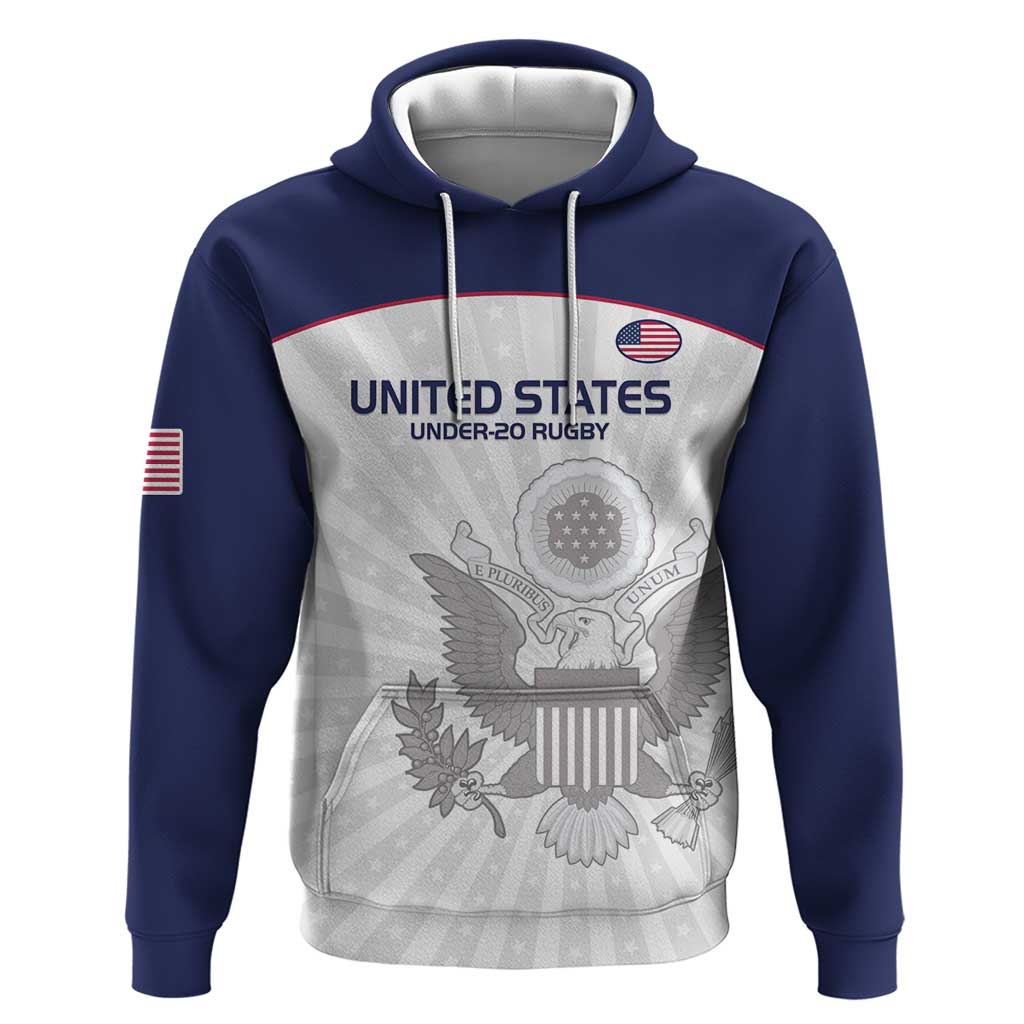 Custom United States Rugby Hoodie 2024 Go Champions Eagles LT14