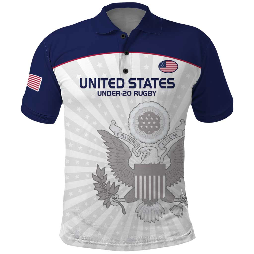 Custom United States Rugby Polo Shirt 2024 Go Champions Eagles LT14