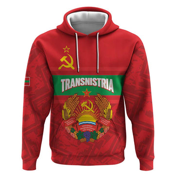 Transnistria Independence Day Hoodie Coat Of Arms Flag Style LT14