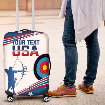 Personalized United States Archery Luggage Cover USA Sport Curve Style LT14