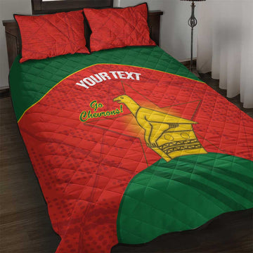 Afro Cricket Zimbabwe Custom Quilt Bed Set Go Chevrons 2003 Color LT14