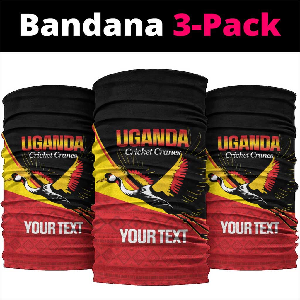 Custom Uganda Cricket Neck Gaiter Go Cranes African Pattern LT14