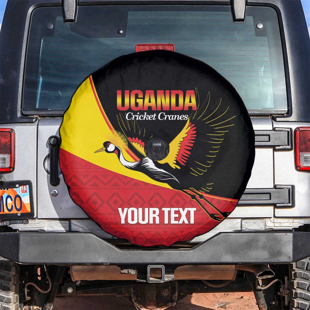 Custom Uganda Cricket Spare Tire Cover Go Cranes African Pattern LT14