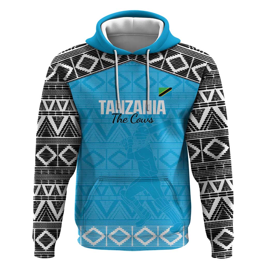 Custom Tanzania Cricket Hoodie Go Cows Sporty African Pattern LT14
