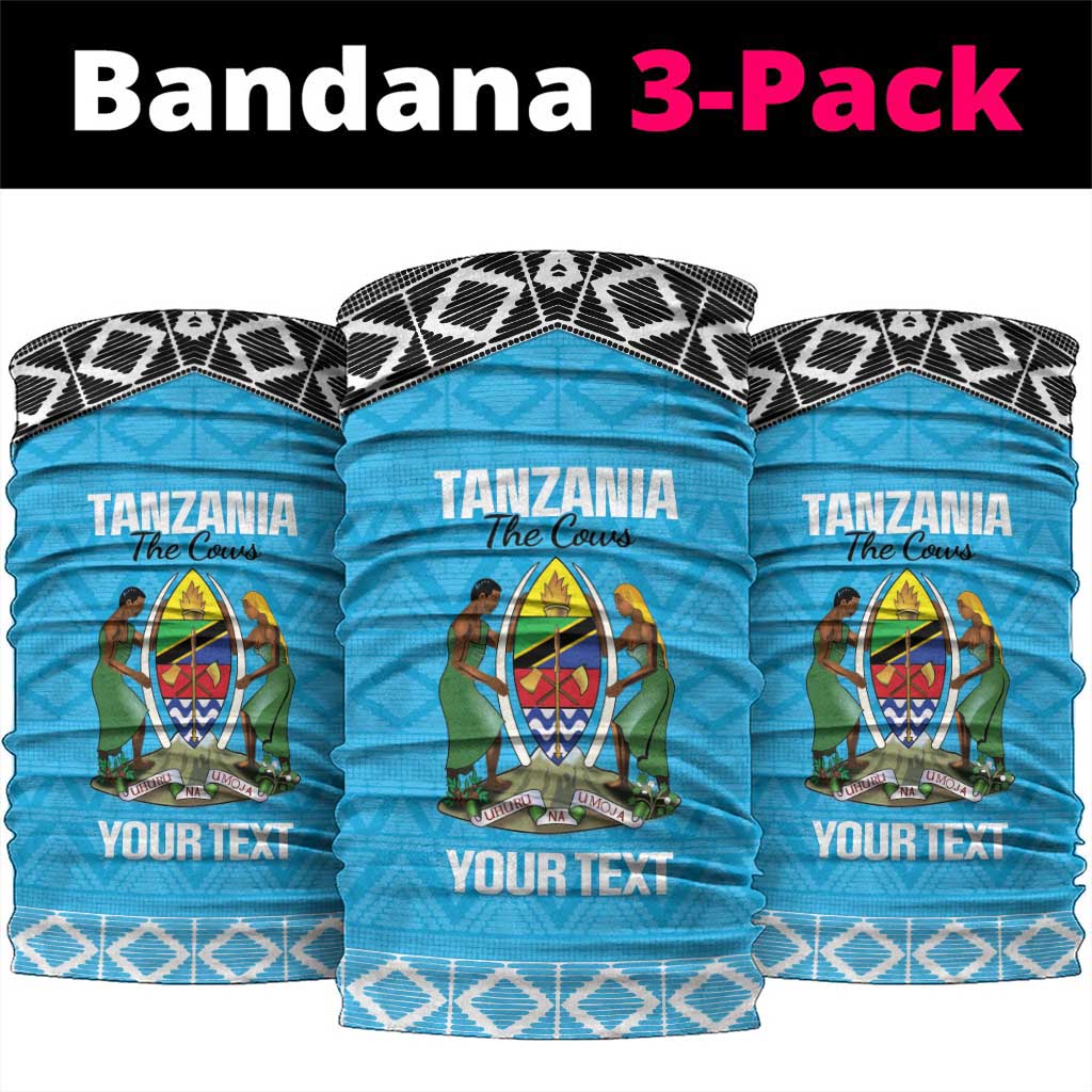 Custom Tanzania Cricket Neck Gaiter Go Cows Sporty African Pattern LT14