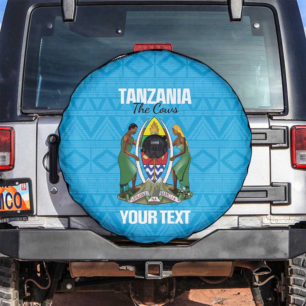 Custom Tanzania Cricket Spare Tire Cover Go Cows Sporty African Pattern LT14