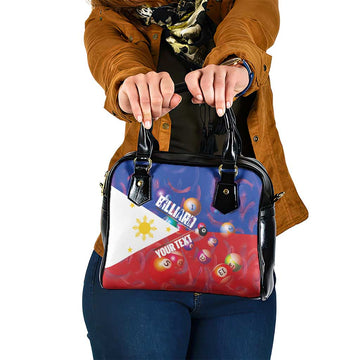Personalised Philippines Billiards Shoulder Handbag Cue With Balls Flag Style LT14