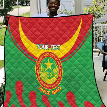 Personalized Mauritania Quilt Map Flag - Independence Day 1960 LT14