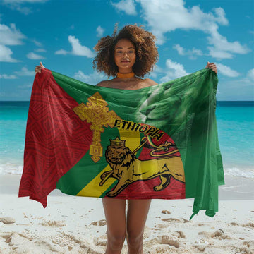 Ethiopia National Day Sarong Ethiopia Lion of Judah African Pattern LT14