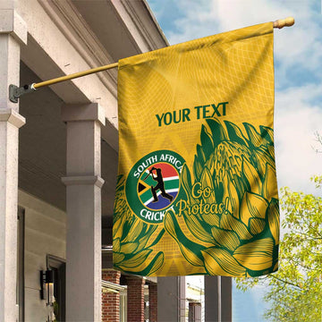 Custom South Africa Cricket Garden Flag 2024 African Pattern Go Proteas LT14