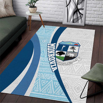 Afro Liberia Monrovia Capital Area Rug African Pattern Curves Style LT14