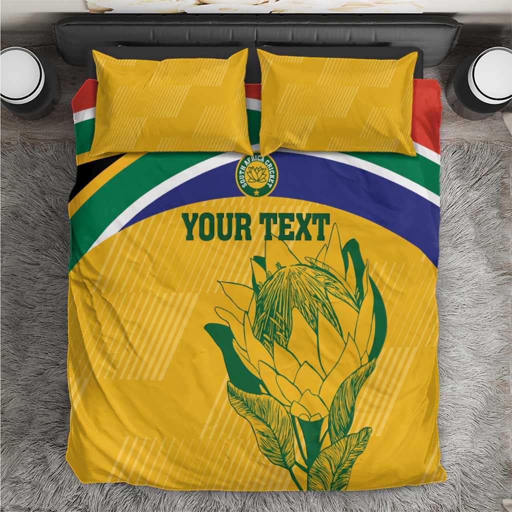 Custom South Africa Cricket Bedding Set Go Champions World Cup Proteas LT14