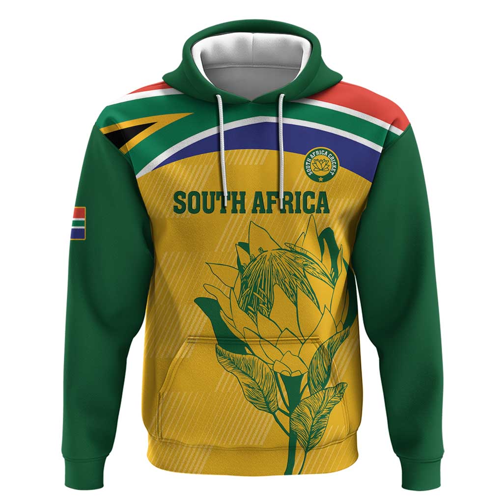 Custom South Africa Cricket Hoodie Go Champions World Cup Proteas LT14