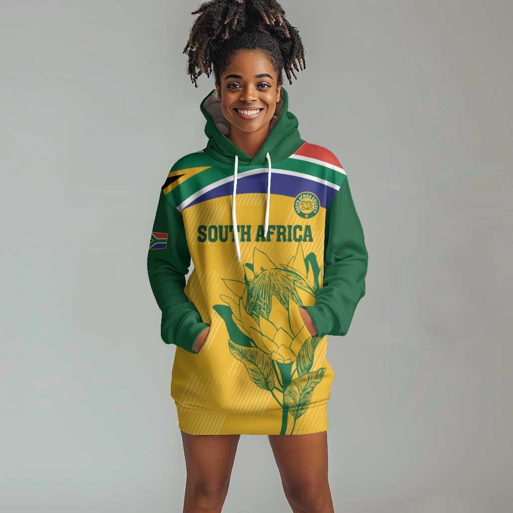 Custom South Africa Cricket Hoodie Dress Go Champions World Cup Proteas LT14