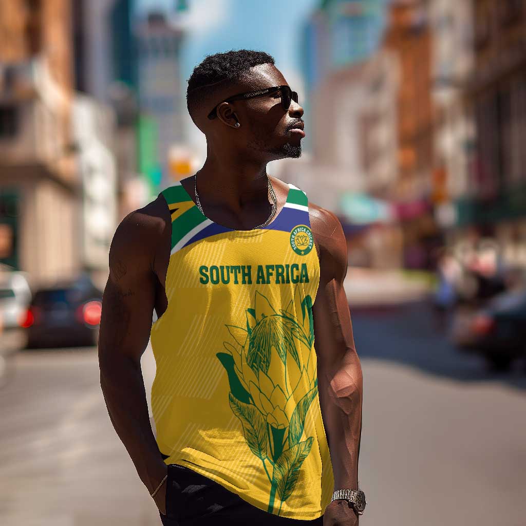 Custom South Africa Cricket Men Tank Top Go Champions World Cup Proteas LT14