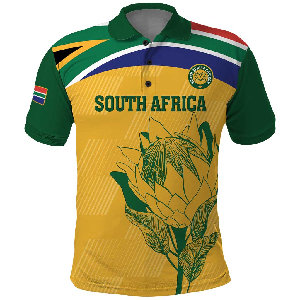 Custom South Africa Cricket Polo Shirt Go Champions World Cup Proteas LT14