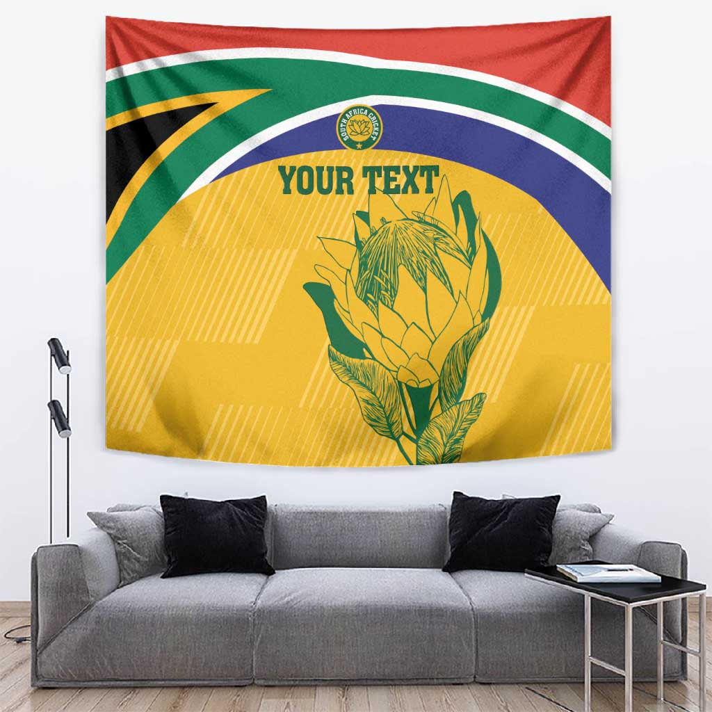Custom South Africa Cricket Tapestry Go Champions World Cup Proteas LT14