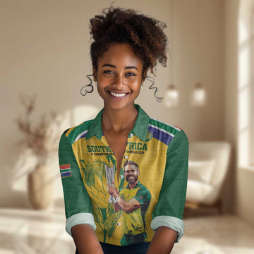 South Africa Cricket Women Casual Shirt 1st Champions World Cup Proud Of Our Boys LT14