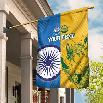 Custom India And South Africa Cricket Garden Flag 2024 Together Dynamic Version LT14