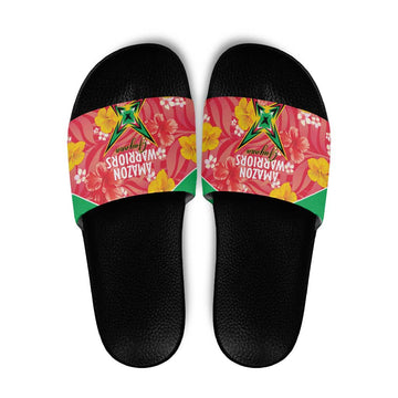 Guyana Cricket Slide Sandals 2025 Go Amazon Warriors Tropical Style LT14
