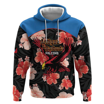 Custom Antigua and Barbuda Cricket Hoodie 2025 Go Falcons Tropical Style LT14