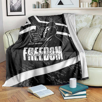 South Africa Freedom Day Blanket Nelson Mandela With Map LT14