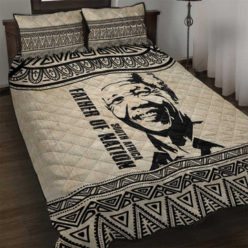 South Africa Nelson Mandela - Father Of Nation Quilt Bed Set Vintage African Pattern LT14