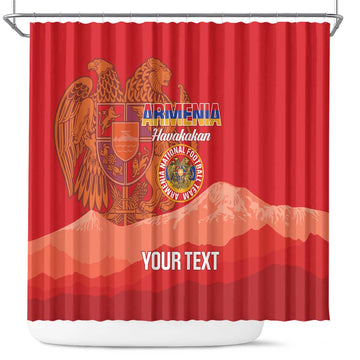 Custom Armenia Football Shower Curtain Come On Havakakan LT14
