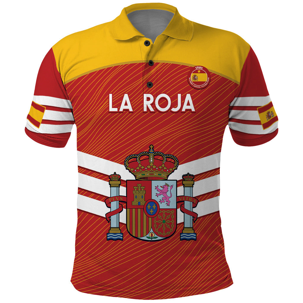 Custom Spain Football Polo Shirt Summer 2024 La Roja LT14