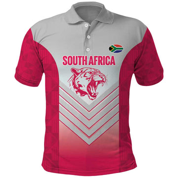 South Africa Rugby Custom Polo Shirt Come On Puma African Pattern LT14