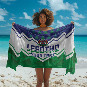 Personalised Lesotho Independence Day Sarong Naha ea Lesotho Proud LT14
