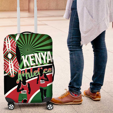 Athletics Kenya Luggage Cover Maasai Shield Running Way LT14