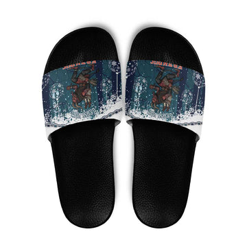 Gruss vom Krampus Christmas Slide Sandals Creepy Xmas Devil LT14
