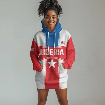 Custom Lone Stars Hoodie Dress Liberia Football - Sporty Style LT14