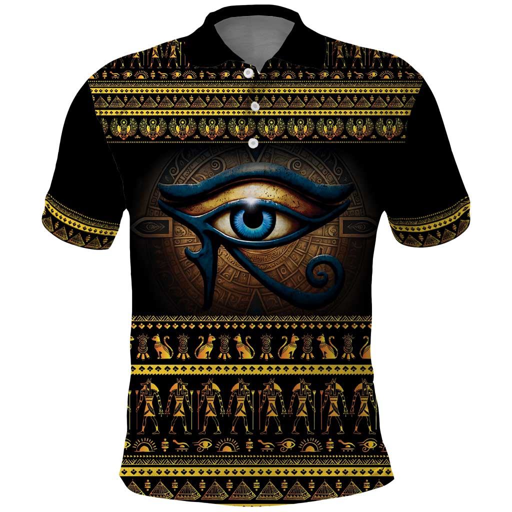Ancient Egypt Eye Of Ra Polo Shirt Sun To The Egyptians LT14