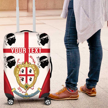 Personalised Sardinia Italy Luggage Cover Sardegna Quattro Mori Coat Of Arms LT14