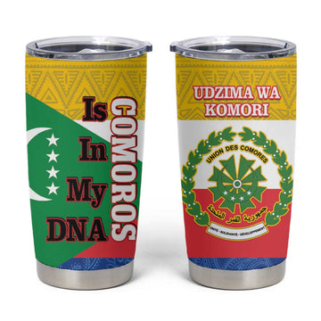 Afro Paisley Udzima wa Komori Tumbler Cup Comoros Is In My DNA LT14
