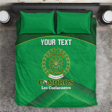 Custom Comoros Football Bedding Set Allez Les Coelacantes LT14
