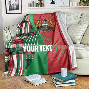 Custom Kenya Cricket Blanket Simbas African Kente LT14