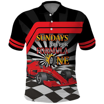 Sundays Are For Formula Racing Polo Shirt LT14