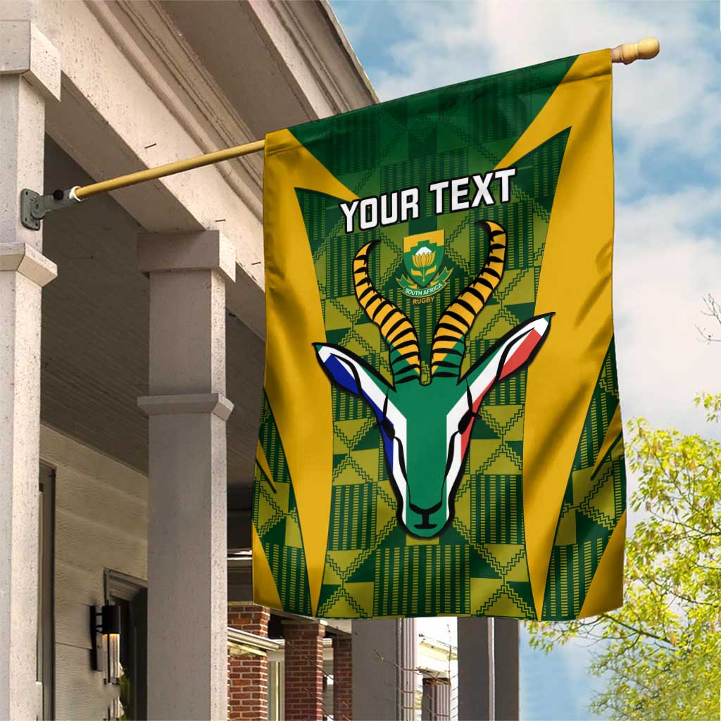 Custom South Africa Rugby Garden Flag Go Springboks Kente With Bokke LT14