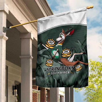 South Africa Rugby Garden Flag Springboks 4th Champions World Cup Proud Bokke LT14