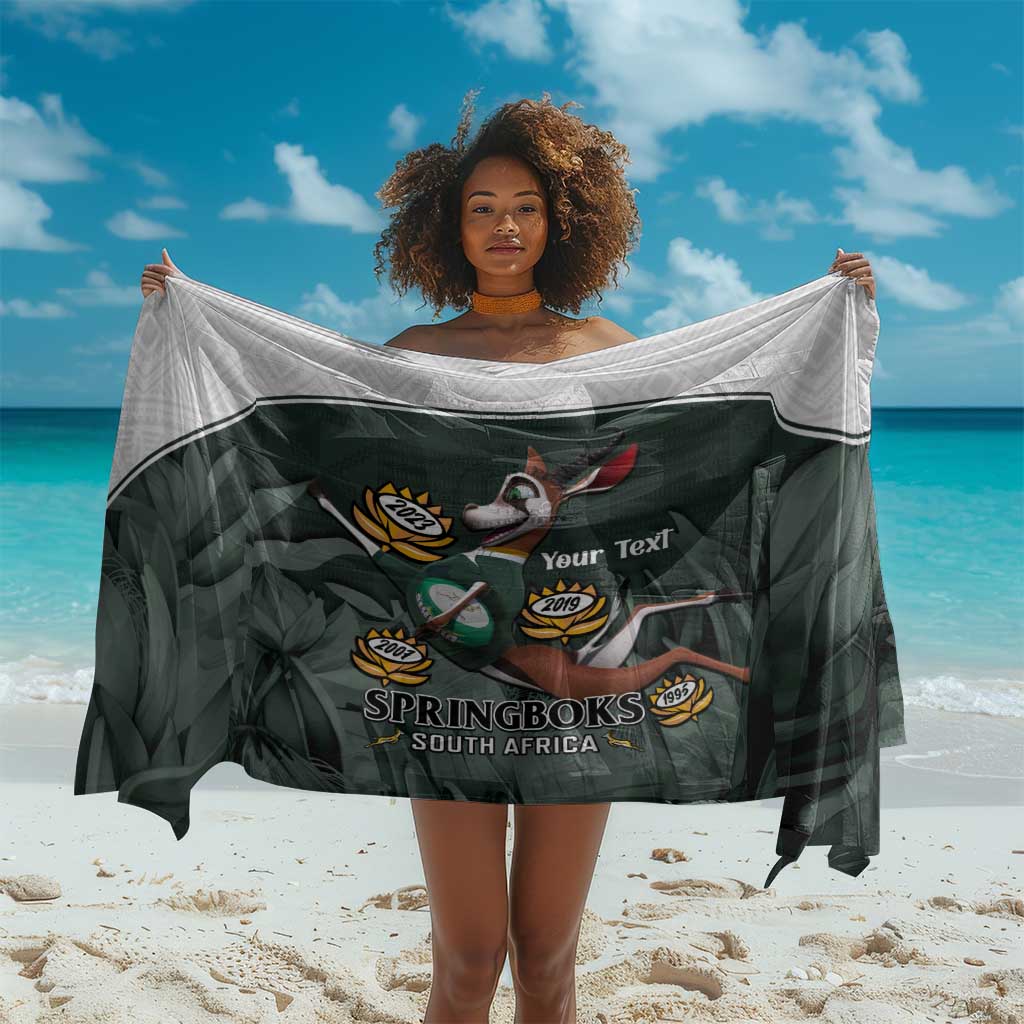 Custom South Africa Rugby Sarong Springboks 4th Champions World Cup Proud Bokke LT14