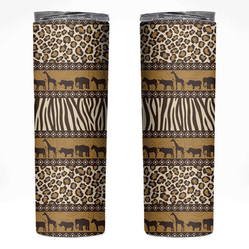 Leopards and Zebra Skins Skinny Tumbler Mix African Pattern LT15
